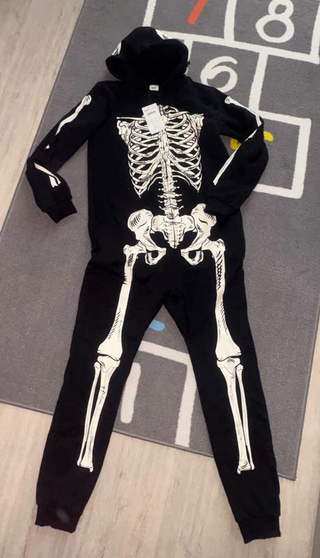 Overal a mikina kostlivec v.158/164..12-14rokov, takko,158 / 164