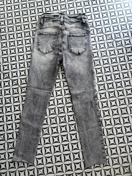 Slim rifle s vysokým pasom, s