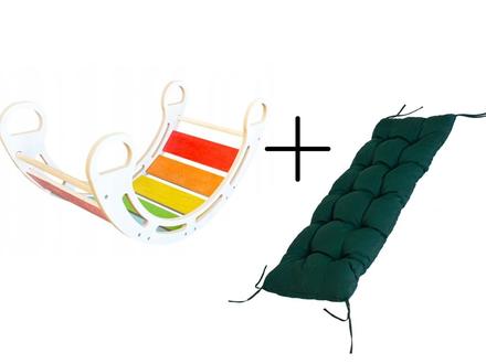 Montessori hojdačka s vankúšom bm85k zelená,