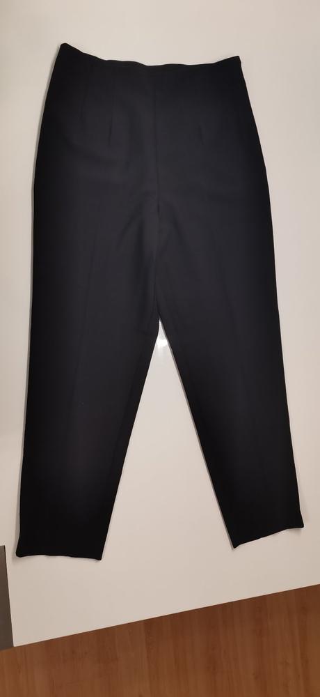 Nové čierne nohavice s vysokým pásom, marks & spencer,l