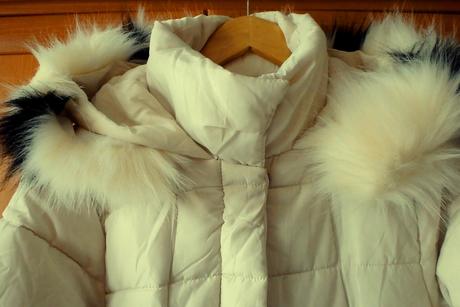 Dlhá maslovo biela vetrovka, v. xl/xxl, xl