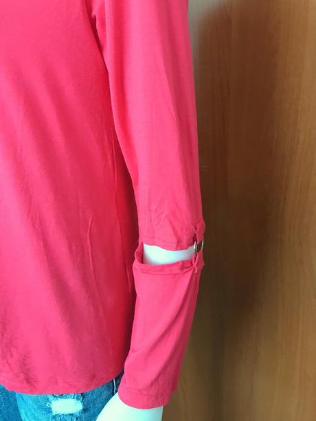 Tričko s prestrihmi na rukávoch, 40/42, bonprix,40