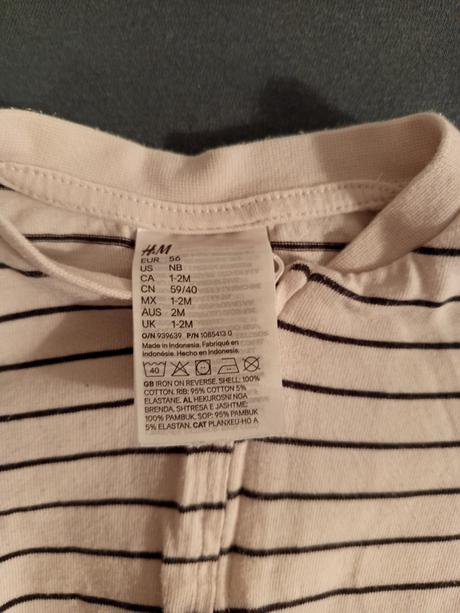 Pyžamká, h&m,62