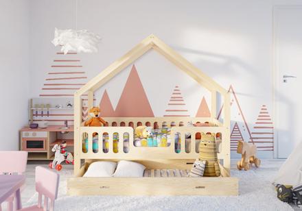 Posteľ domček,rčôzne veľkosti, šírka (cm): 90,dĺžka (cm): 200