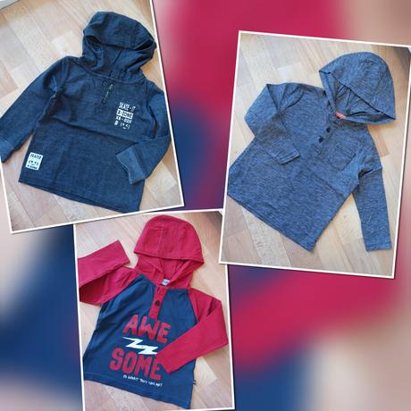 Tričká s kapucňou 86/92, lupilu,92