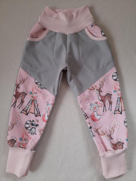 Softshellvé nohavice srnky ii, 86 - 128