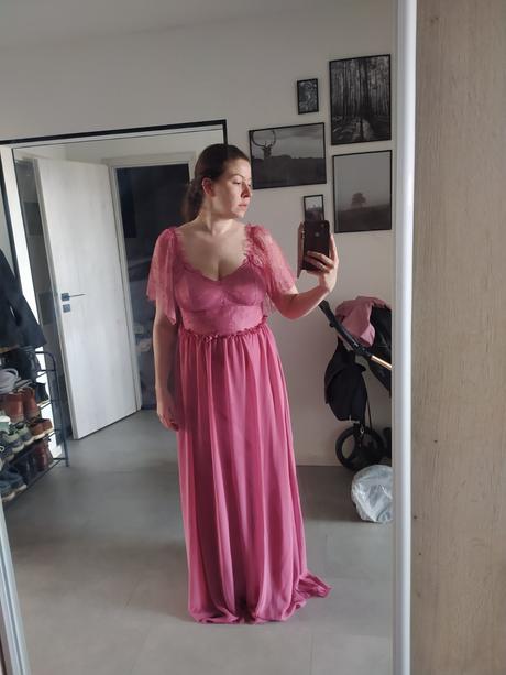 Spoločenské šaty ružové trendydol, 40 / l