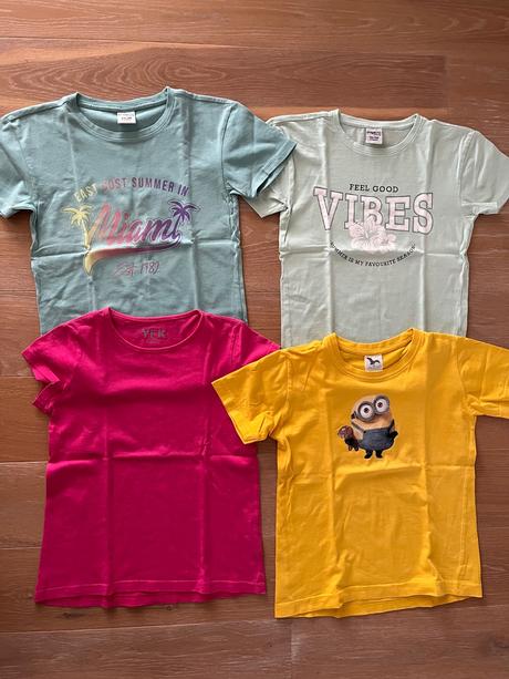 Tričká 4ks, 134/140, 134