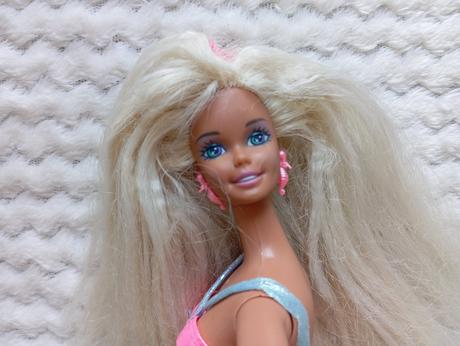 1996 bubbling mermaid barbie morská panna, 