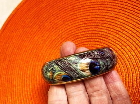 Etno náramok pávie oká, 