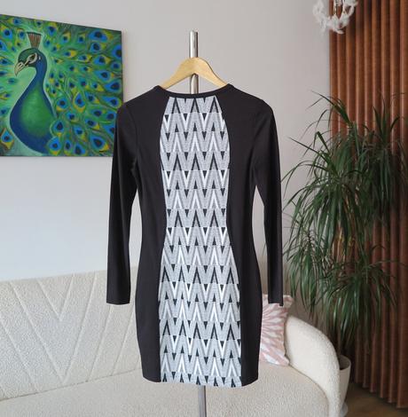 Štýlové šaty s geometrickým vzorom, h&m,m