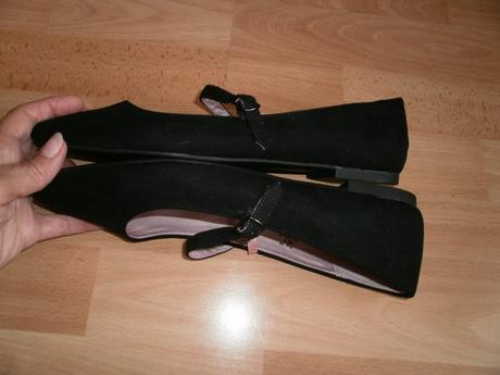 Semišové špicaté baleríny 38/39 ako nové, h&m,38