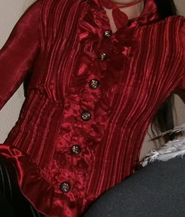 Bordová blúzka elastická, m