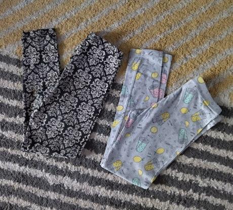 Citrónové a vzorované legínky, f&f,140