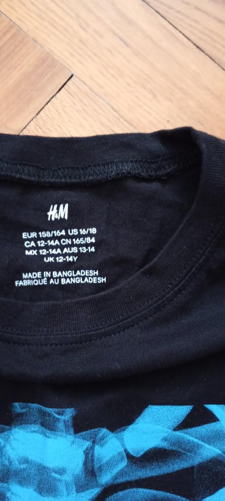 2x oblečené h&m tričko -top stav, h&m,158