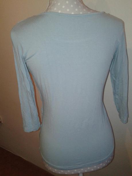 Nebeskymodrý dvojvrstvový top s, s