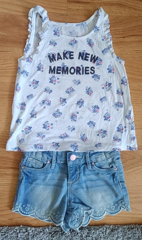 Šortky + tielko 110, takko,110