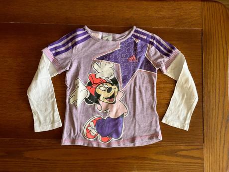 Tričko adidas minnie mouse s dvojitým efektom, adidas,104