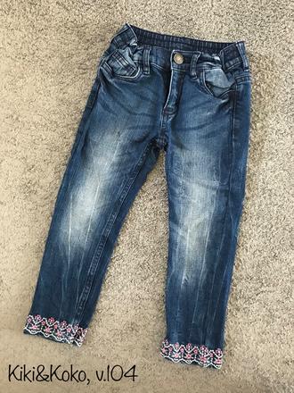 Dievcenské rifle vyšívané v.104, kiki&koko,104