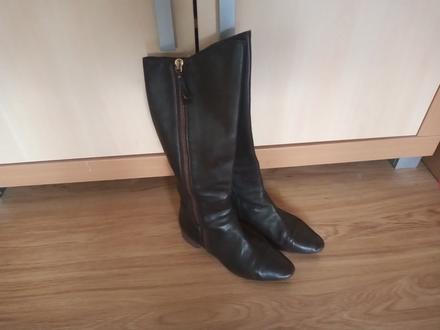 Talianske kožené čižmy z jemnej koze veľ. 37, 37