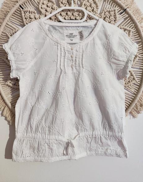Biela košieľka, h&m,128