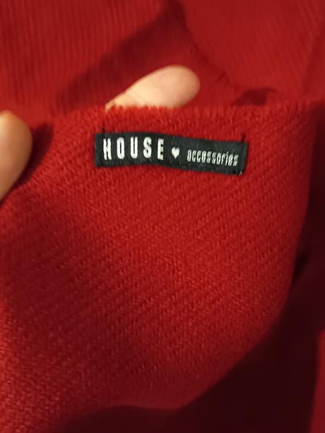 Bordový šál house, house