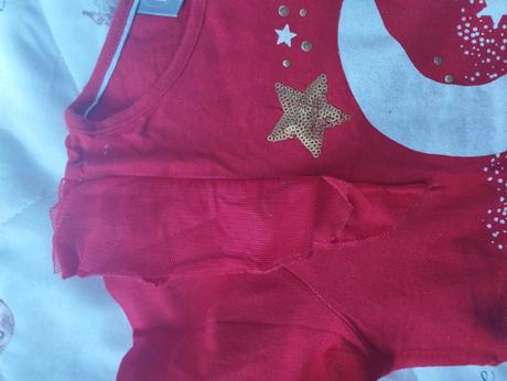 Dievčenské vianočné tričko, little star,134