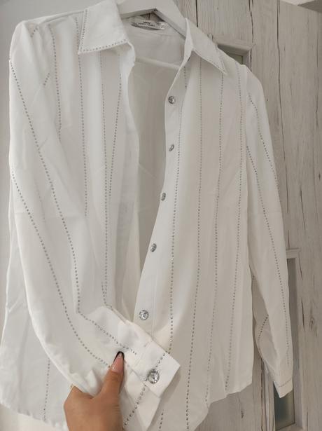 Dámska košeľa s kamienkami, s