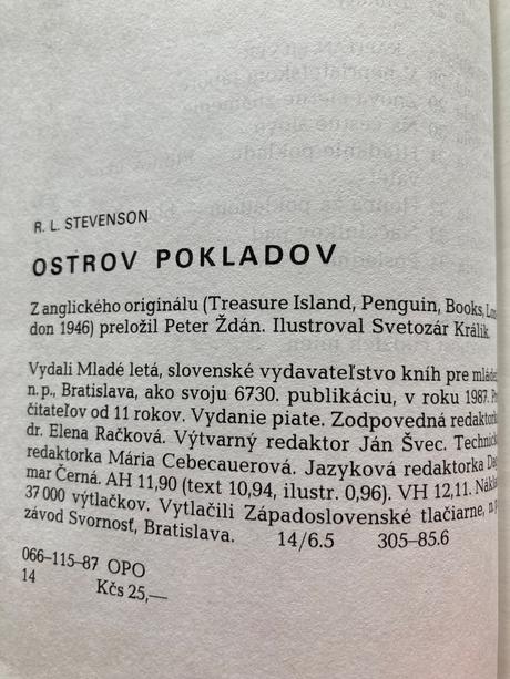 Ostrov pokladov - robert louis stevenson (1987),