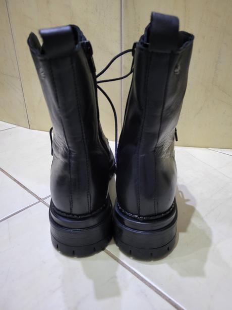 Kožené jarné čižmy nezateplené, 38