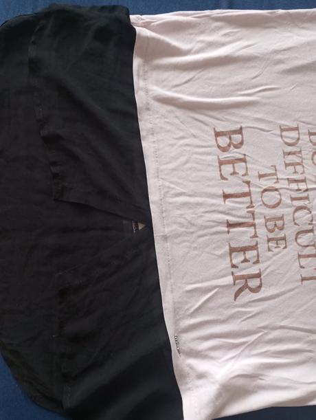 Ružovo čierne tricko, xl