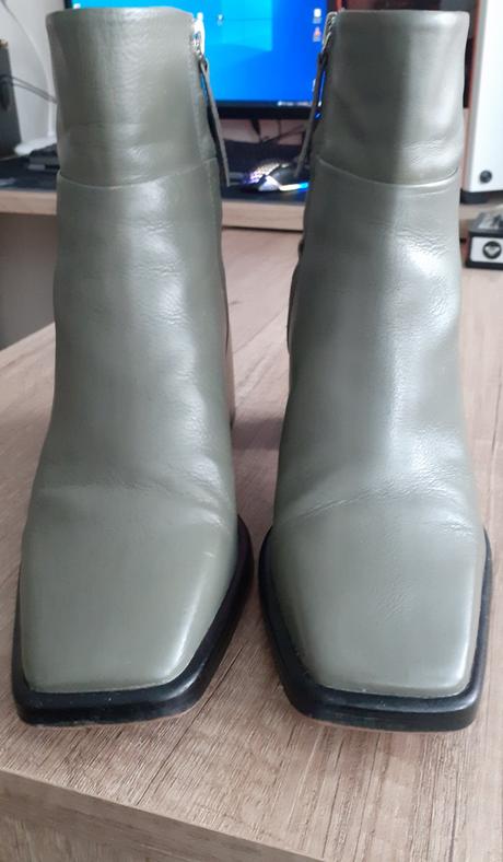 Sivozelené čižmičky, zara,36