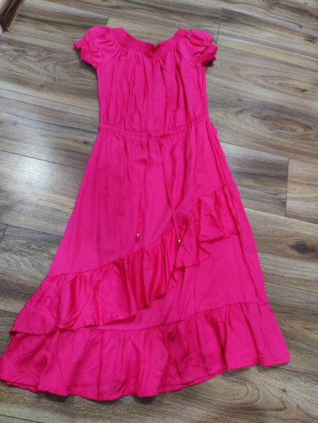 Ružové volánové šaty, esmara,s