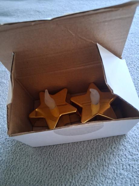 Led sviečka hviezda 2 kusy spolu batéria vianoce, 