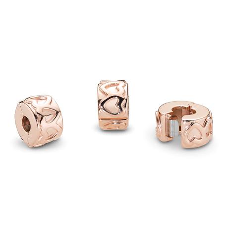 Pandora rosegold klipy, pandora