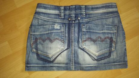 Riflova sukňa denim, m