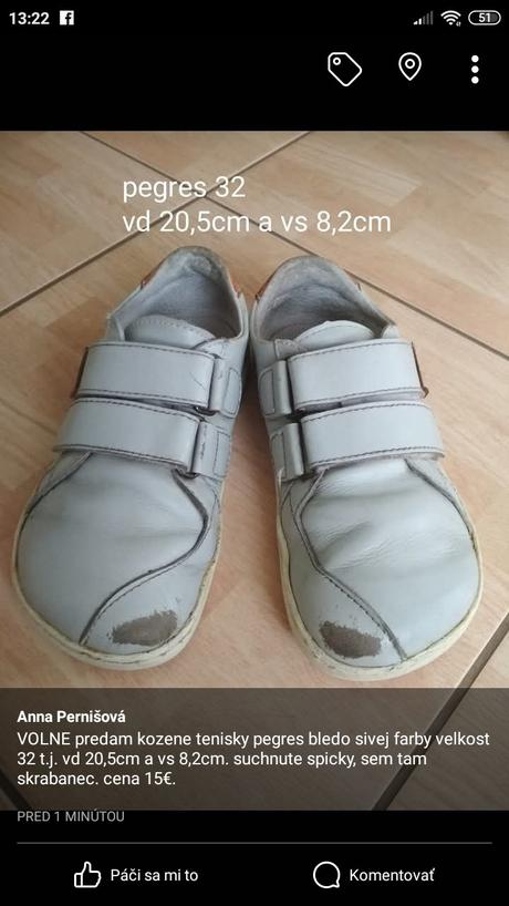 Pegres tenisky 32 barefoot, pegres,32