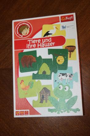 Hra/puzzle kde bývajp zvieratká - od 3 rokov, 