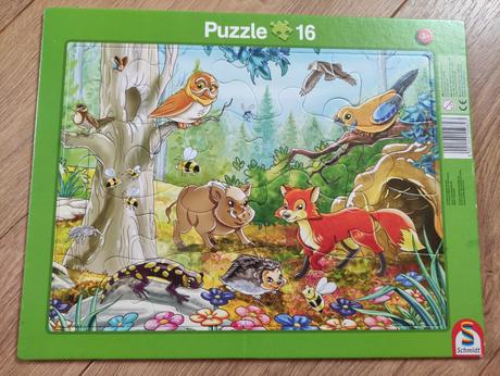 Puzzle zvieratka z lesa,