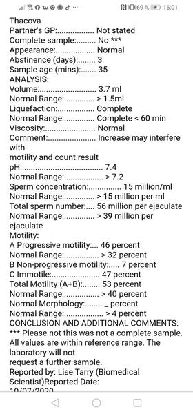 Kto mi vie vysvetliť manželov spermiogram?