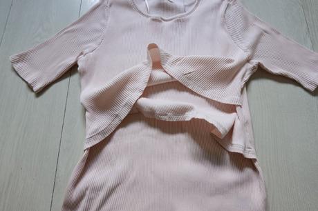 Vrúbkované tehotenské tričko h&m mama, h&m,xl