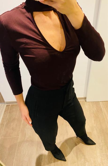 H&m bordove tričko, h&m,m