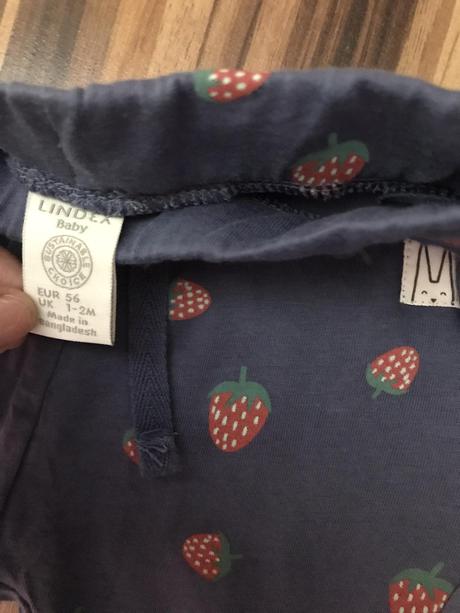 Veľ. 56 zn. lindex jahôdkové gatulky, lindex,56