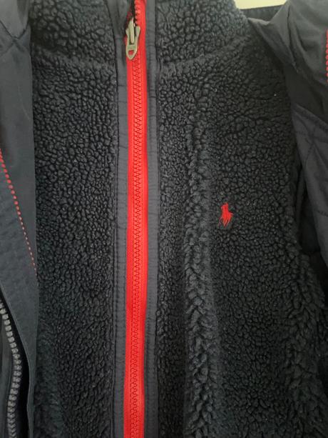 Predĺžený vetrovkový kabát 2 v 1, ralph lauren,146