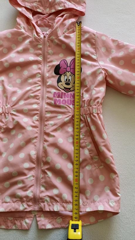Ľahká bundička s minnie uškami veľ. 134, sinsay,134