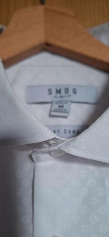 Košeľa biela s jemným vzorom, m