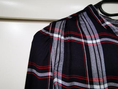 Károvaný top, košeľa s 3/4 rukávom, pepco,s