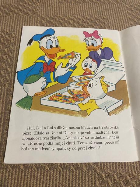 Krásna mini rozprávka walt disney donald duck,