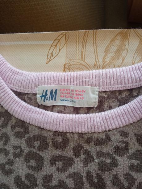 Tigrovane saty, h&m,122