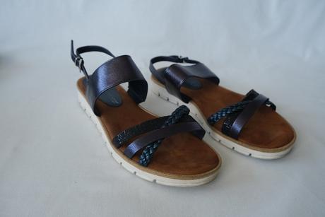 Modré sandále, marco tozzi,40